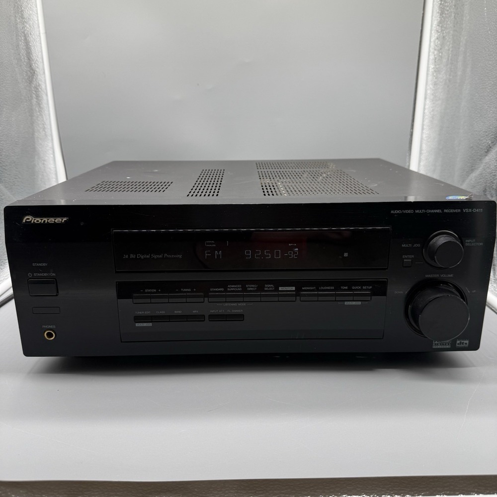 Pioneer VSX-D411 Receiver HiFi Stereo 5.1 Channel Home Audio AM/FM‎ Tuner Tested